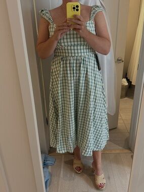 Tuckernuck Amy gingham midi dress